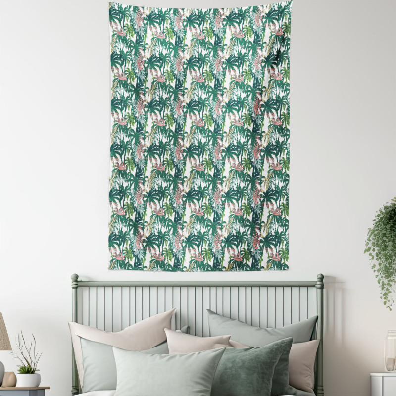 Dreamy Jungle Foliage Tapestry
