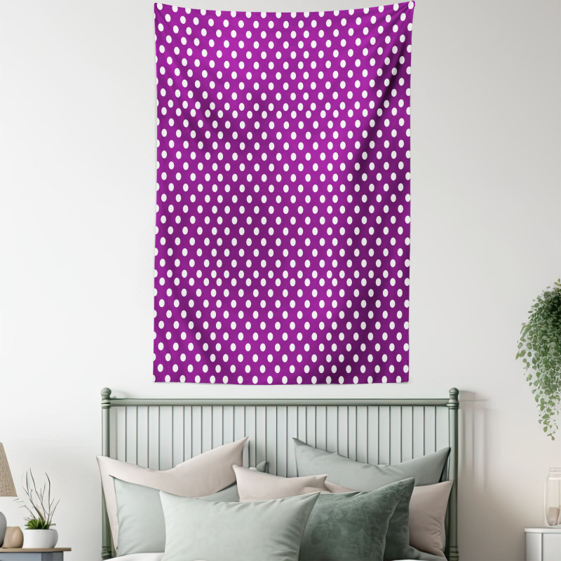 Old Fashioned Vivid Dots Tapestry