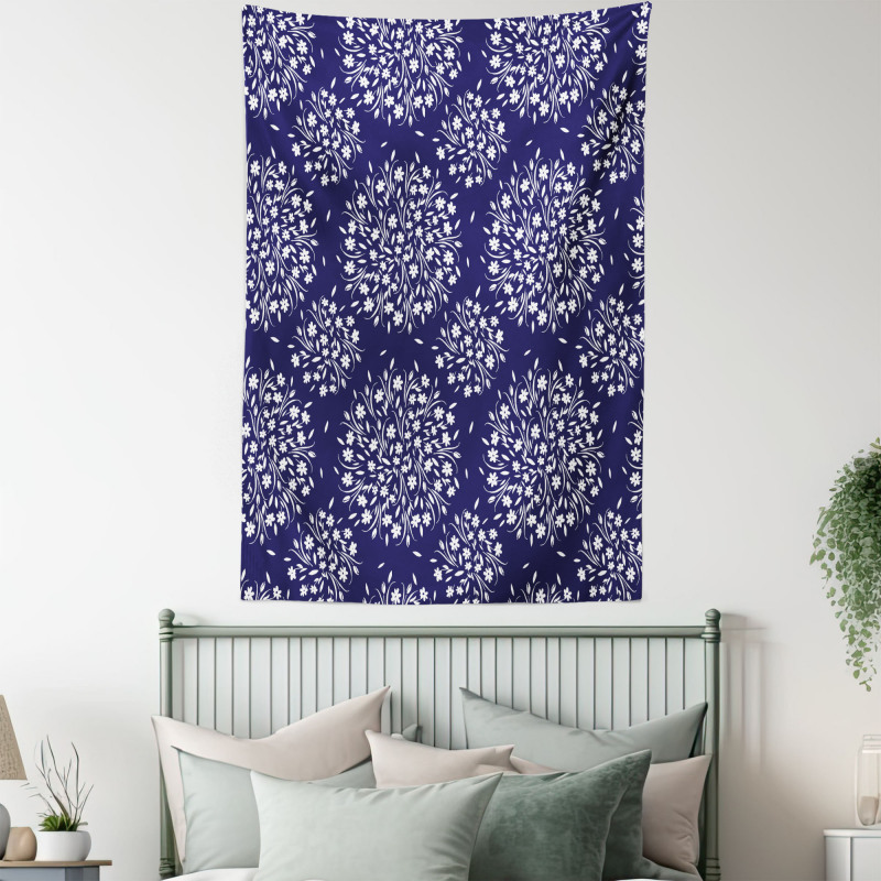 Floral Scroll Tapestry