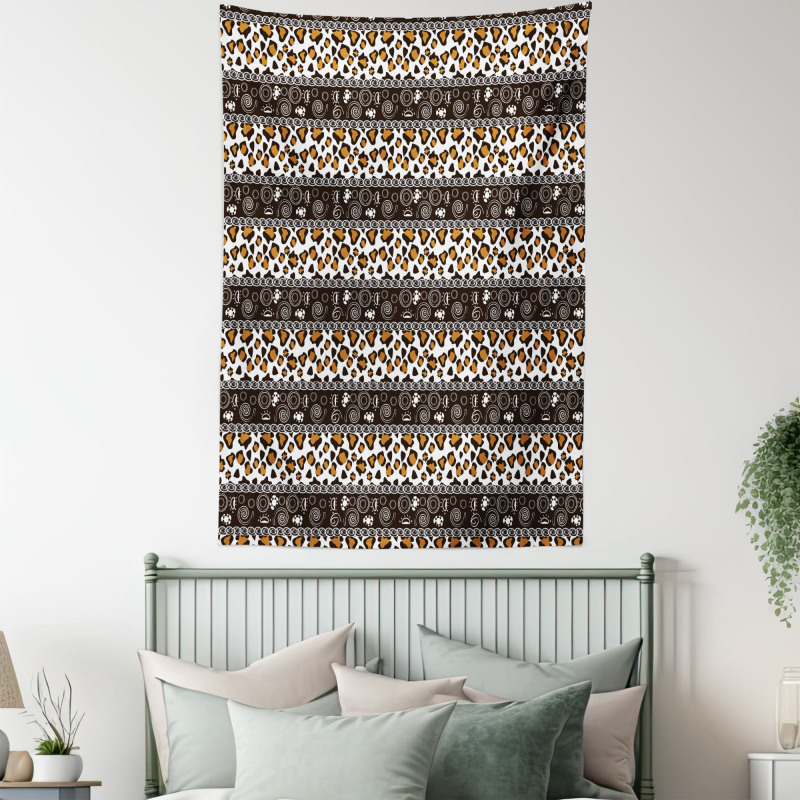 Cheetah Skin Circles Tapestry