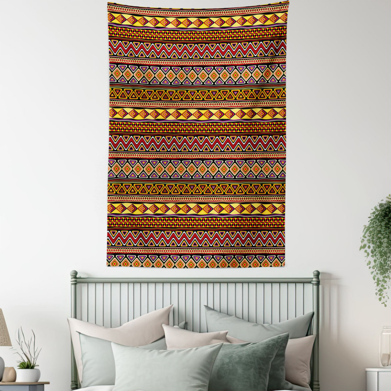 Diamond Zigzag Triangle Tapestry