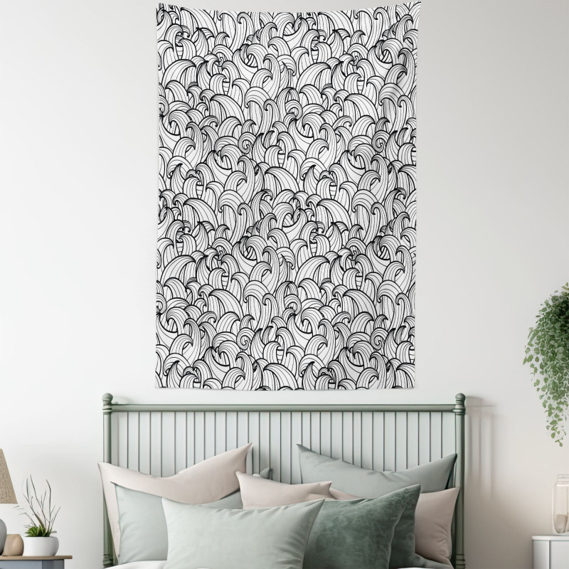 Sea Storm Waves Tapestry