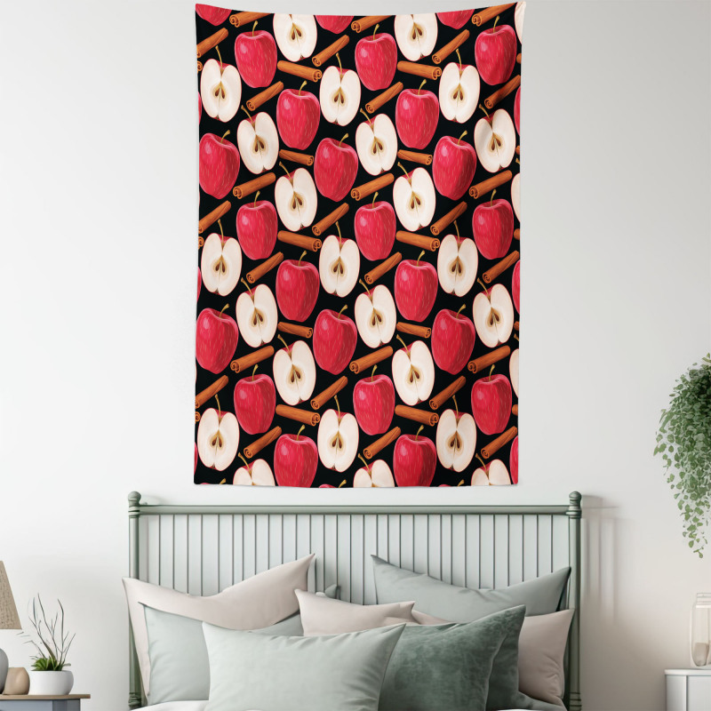 Cinnamon Sticks Fruits Tapestry