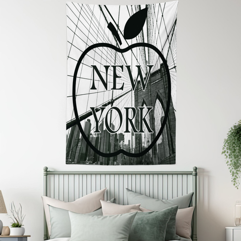 Cityscape Big Apple Motif Tapestry