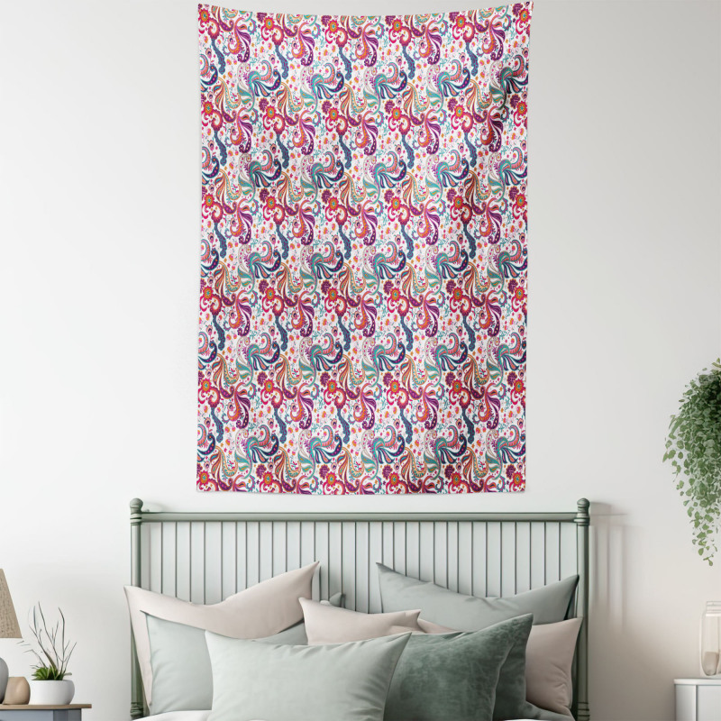 Colorful Floral Tapestry