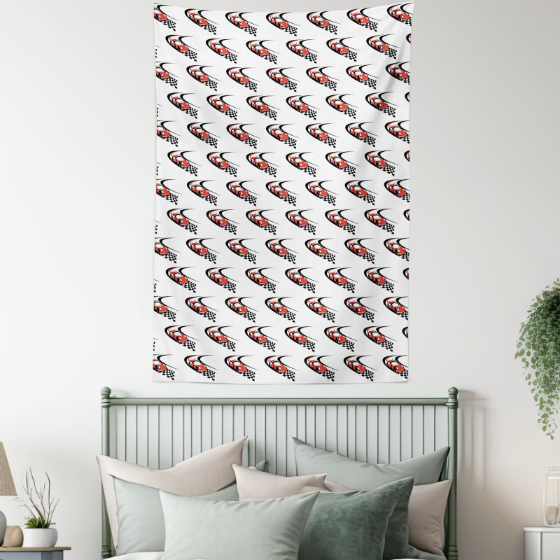 Formula Race Rally Win Tapestry