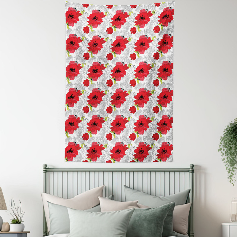 Bouquet of Spring Blooms Tapestry