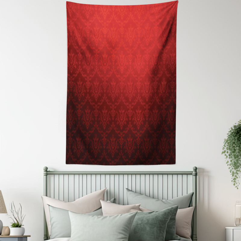 Vintage Floral Style Ombre Tapestry