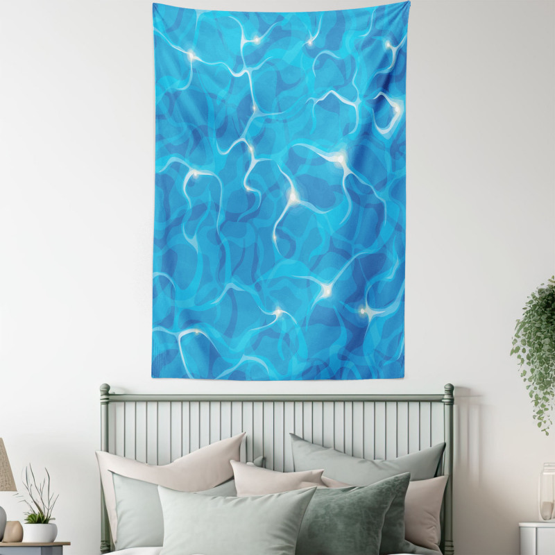 Vivid Water Surface Waves Tapestry