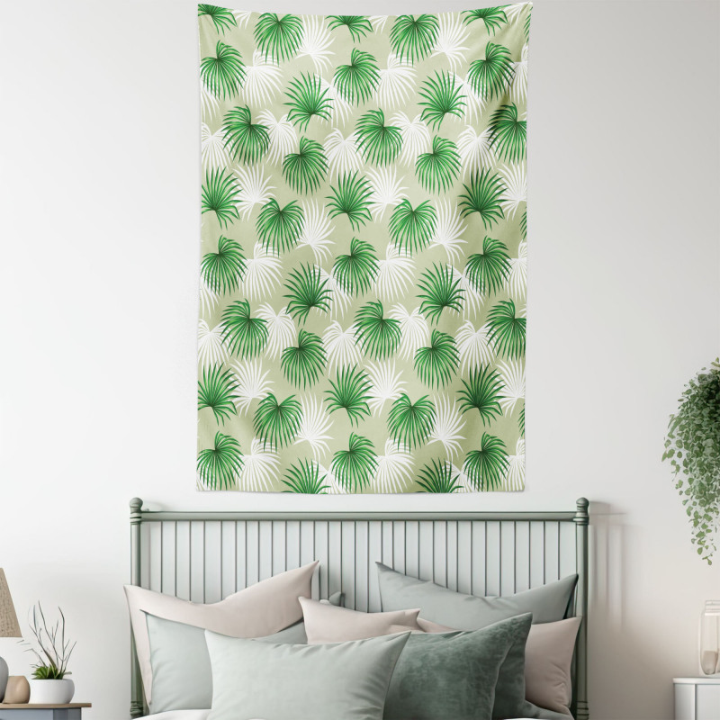 Palm Tree Island Foliage Tapestry