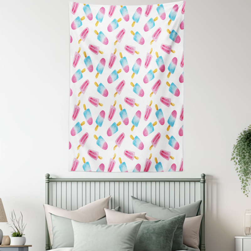 Watercolor Popsicles Tapestry