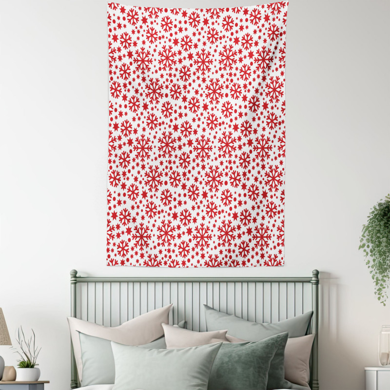 Star and Dot Pattern Tapestry