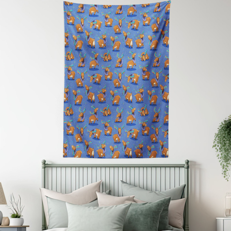 Funny Cartoon Mascots Tapestry