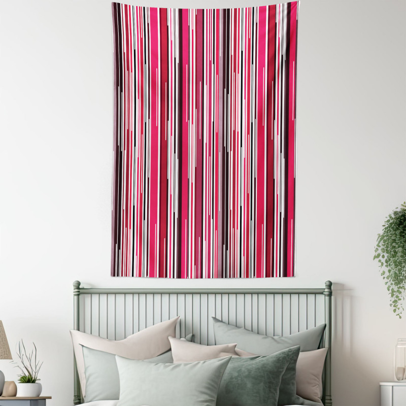 Vertical Colorful Line Tapestry