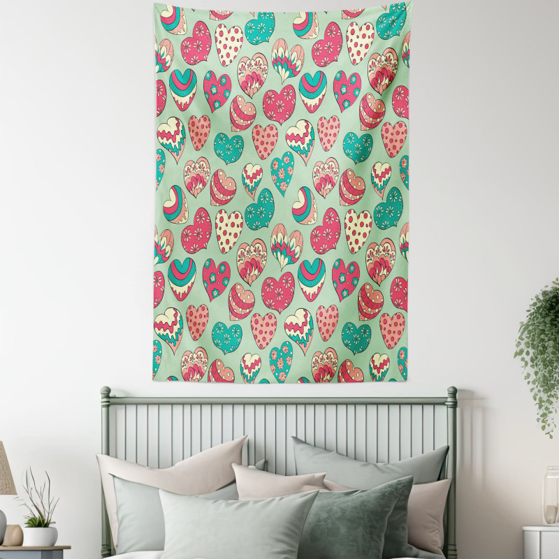 Colorful Love Cheers Tapestry