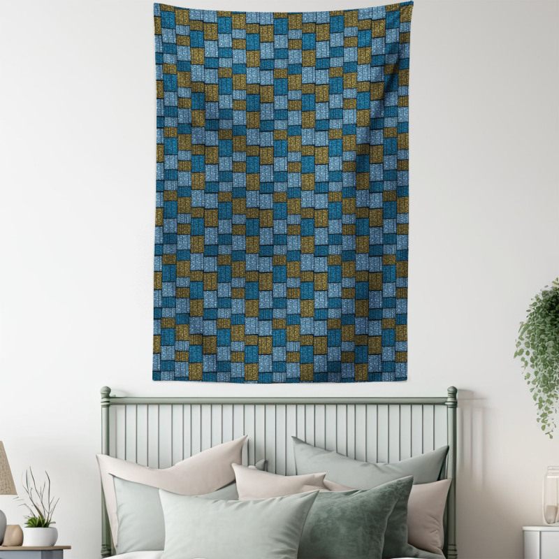 Abstract Oriental Motif Tapestry
