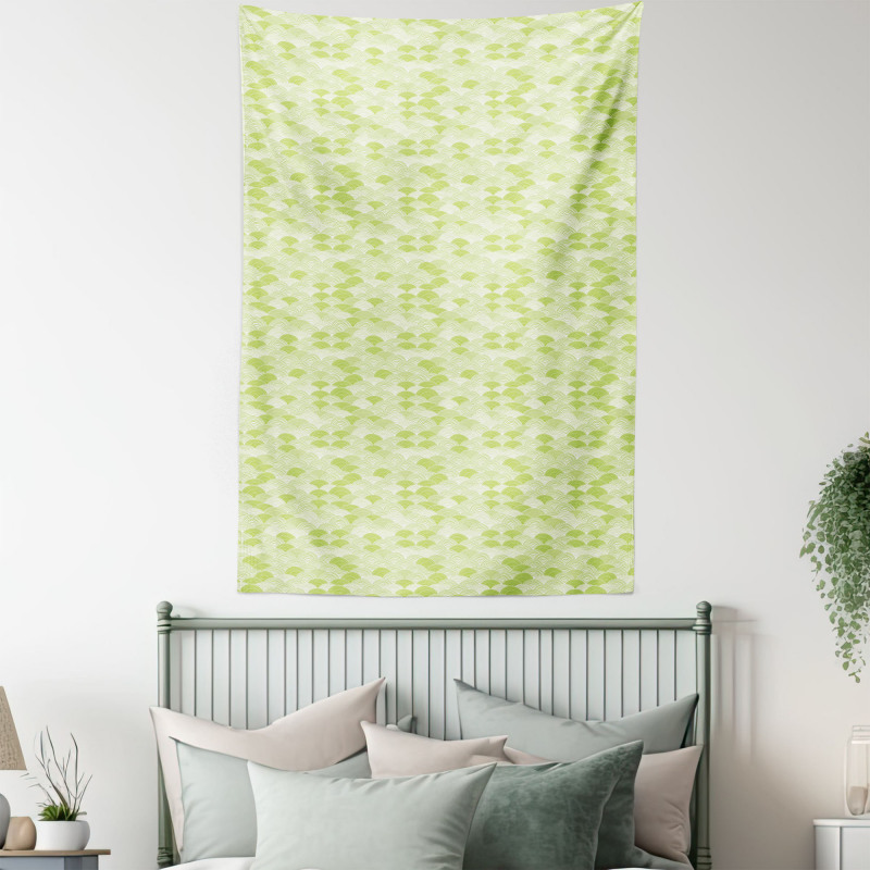 Hand Drawn Wave Pattern Tapestry
