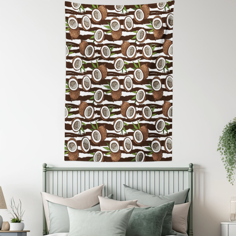 Exotic Coconut Jungle Tapestry