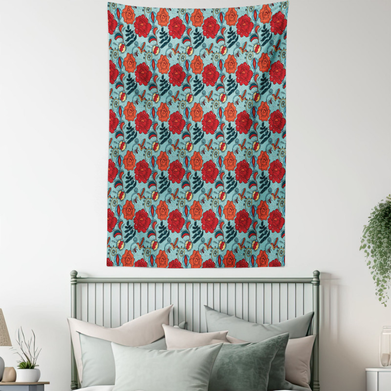 Venus Flytrap Flowers Tapestry