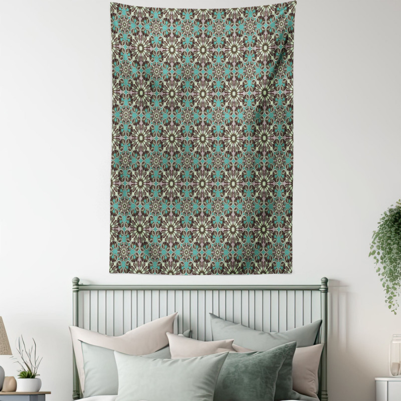 Vintage Flowers Leafage Tapestry