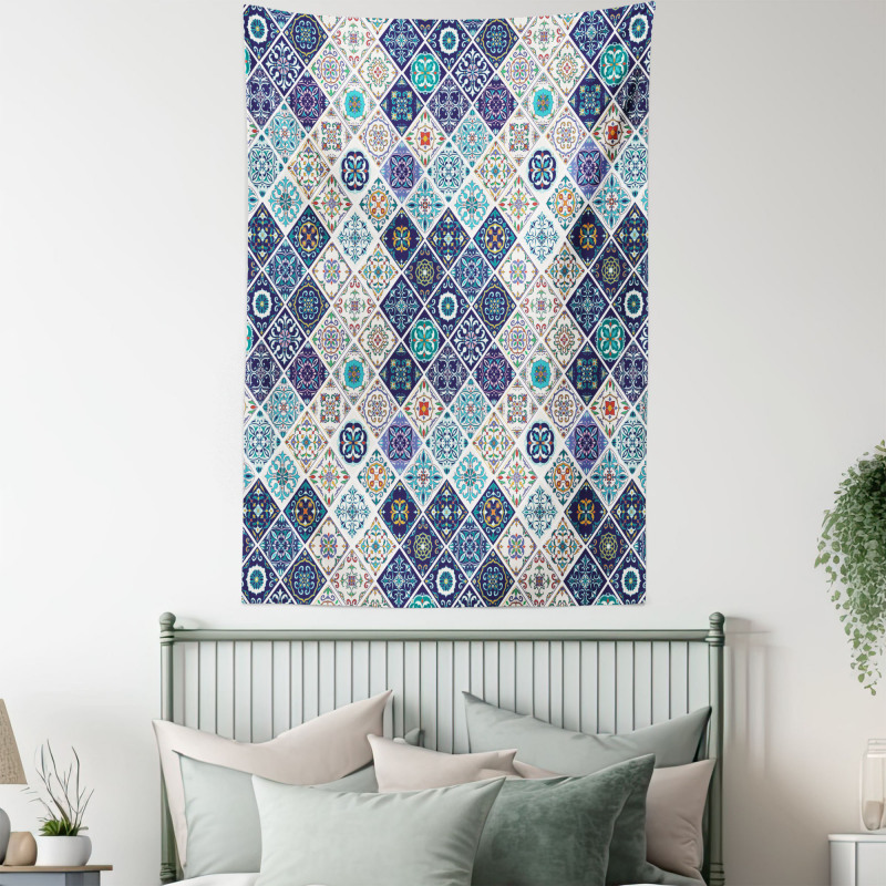 Portuguese Retro Tile Tapestry