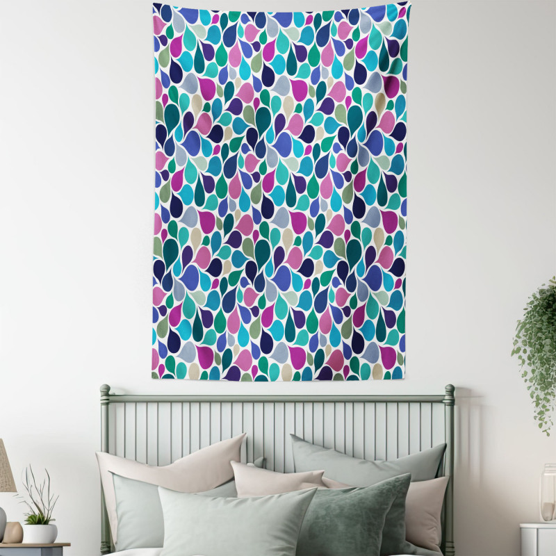 Colorful Raindrops Tapestry