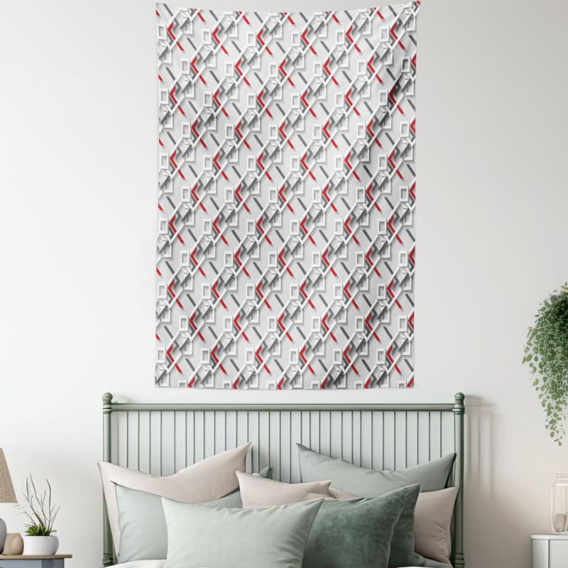 Modern Grid Design Tapestry