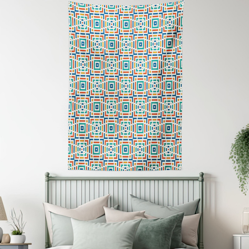Angled Stripes Design Tapestry