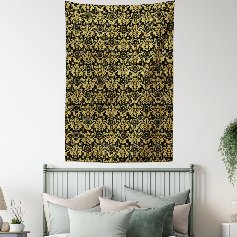 Antique Foliage Motifs Tapestry