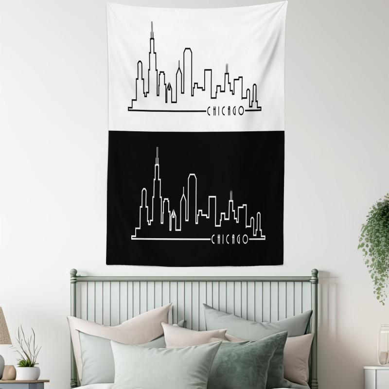 Minimalist City Tapestry