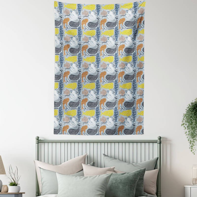 Abstract Colorful Ocean Tapestry
