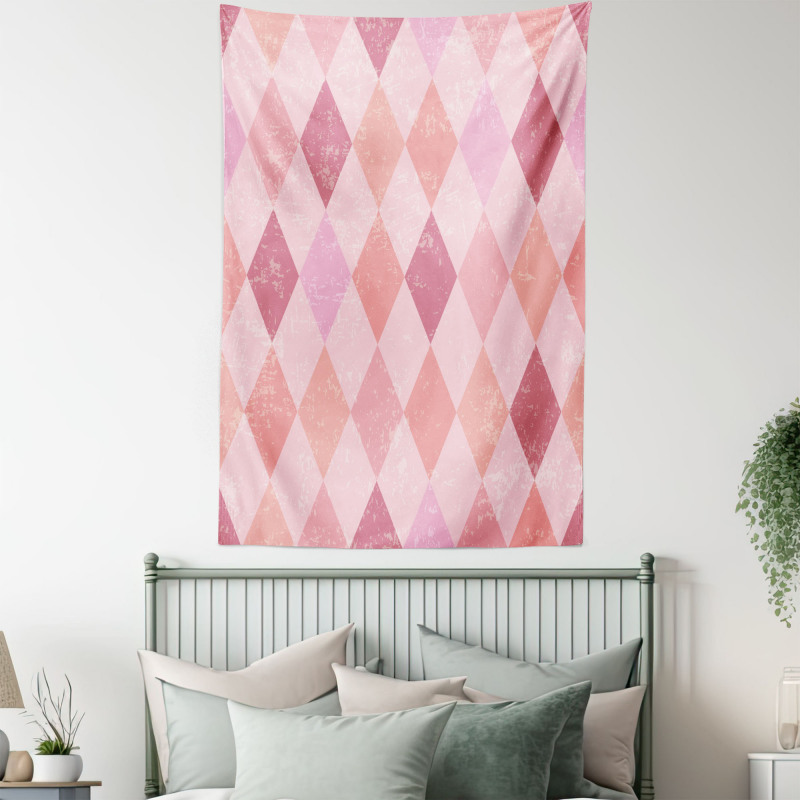 Harlequin Diamond Pattern Tapestry