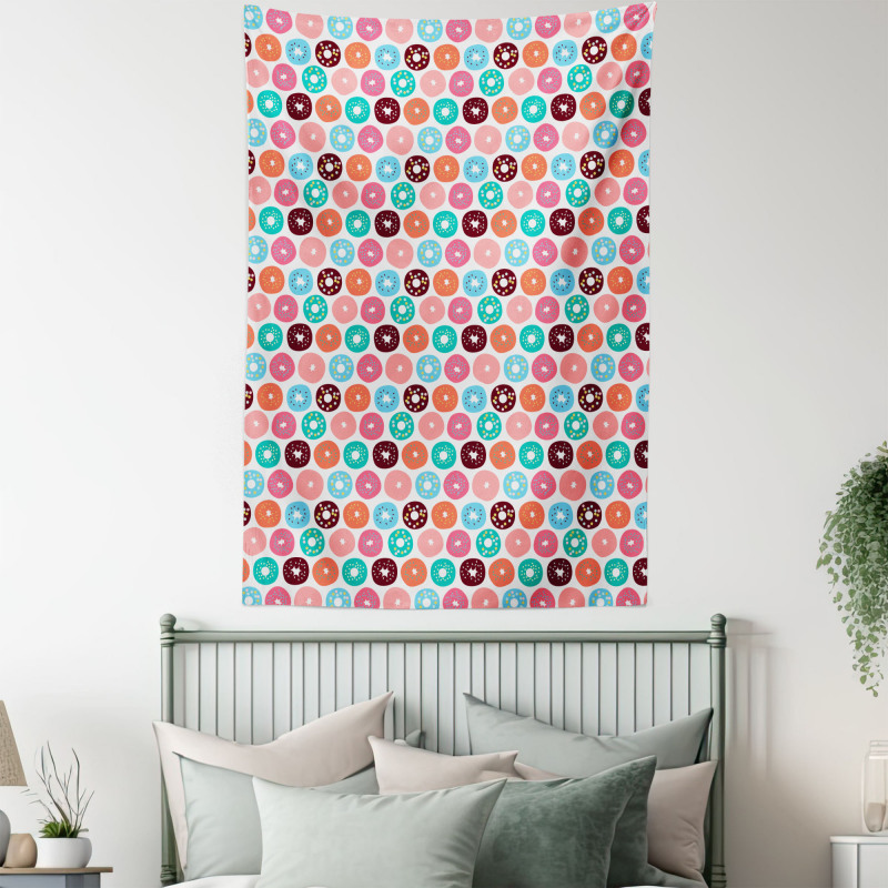 Donut Macaron Dessert Tapestry