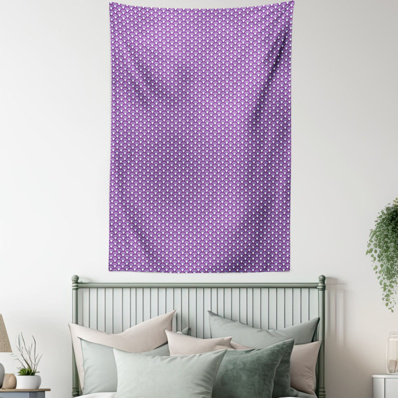 Purple Japanese Wave Tapestry