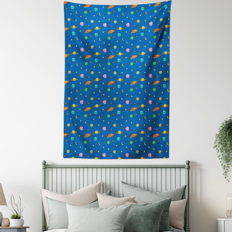 Planets and Stars Tapestry