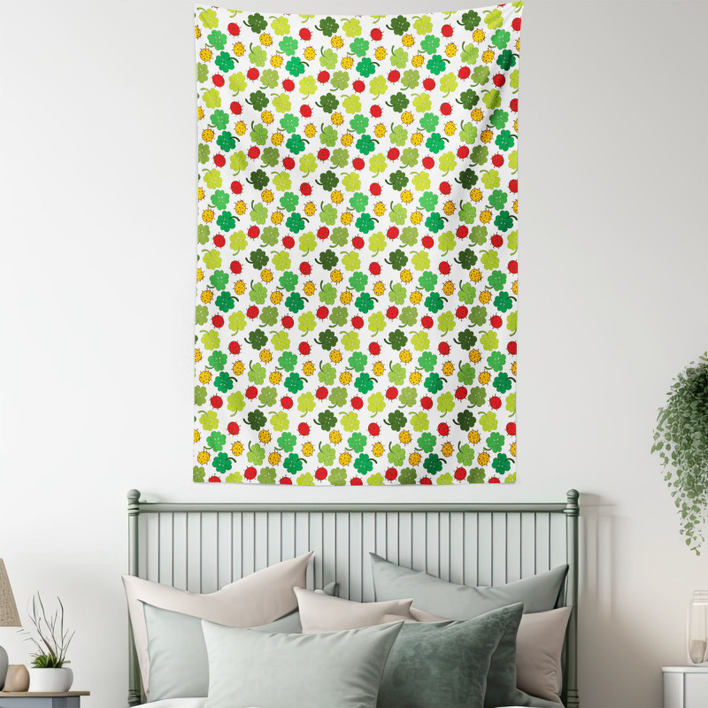 Clover Leaves Floral Tapestry