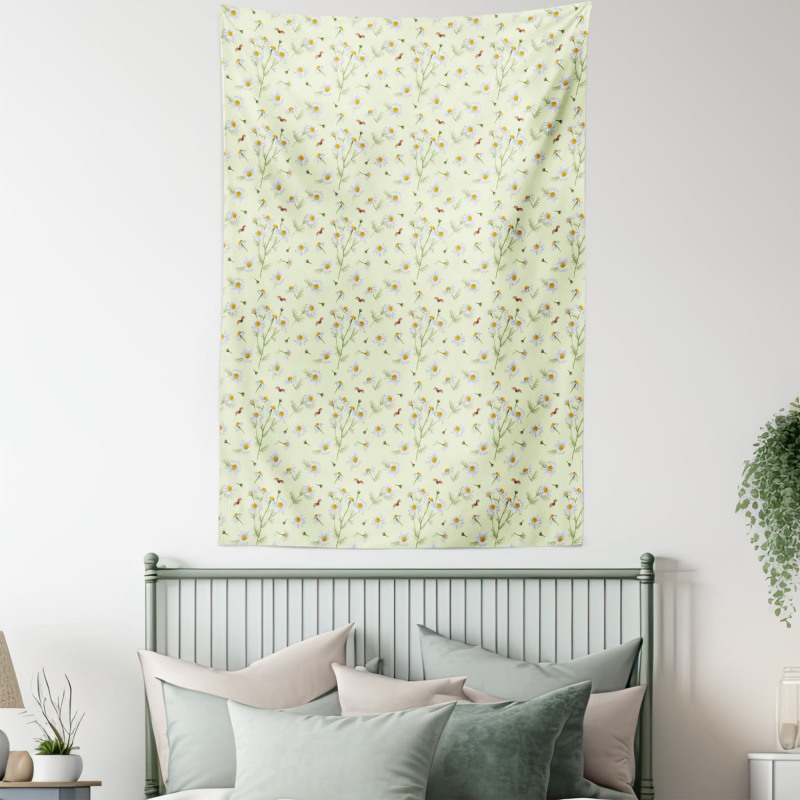 Realistic Garden Ladybugs Tapestry