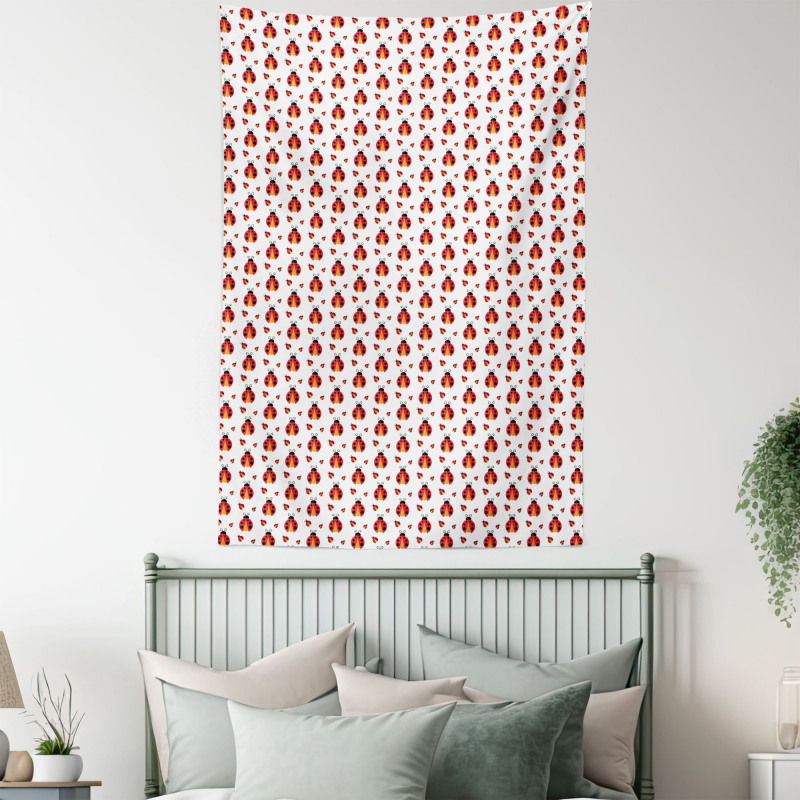 Flat Design Insects Tapestry