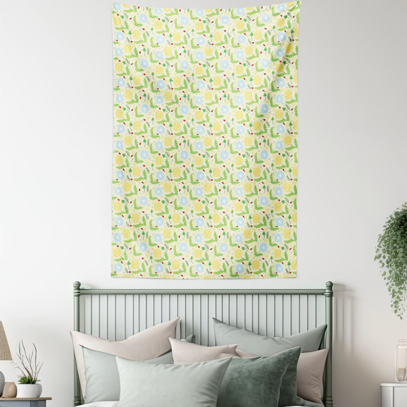 Leaves and Blowballs Tapestry