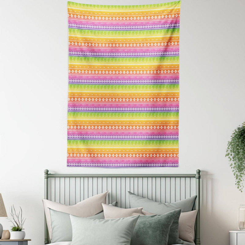 Tents with Angled Lines Tapestry