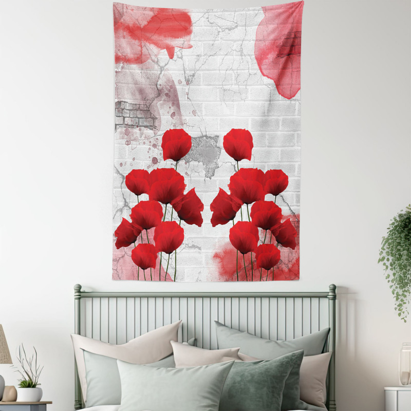 Blossoming Rural Field Tapestry