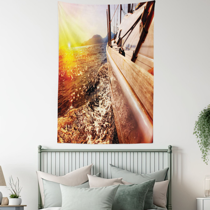 Mountains Lakeside Composition Tapestry