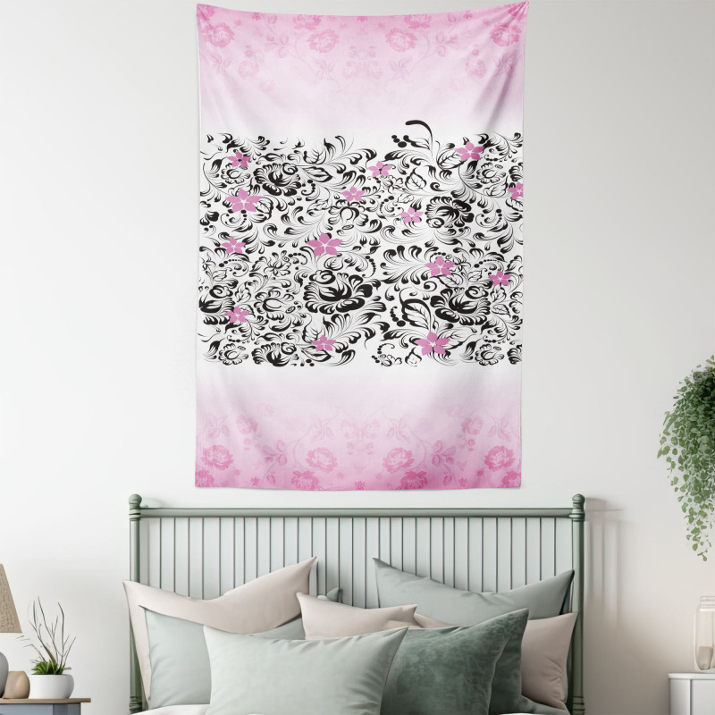 Swirling Flowes Tapestry