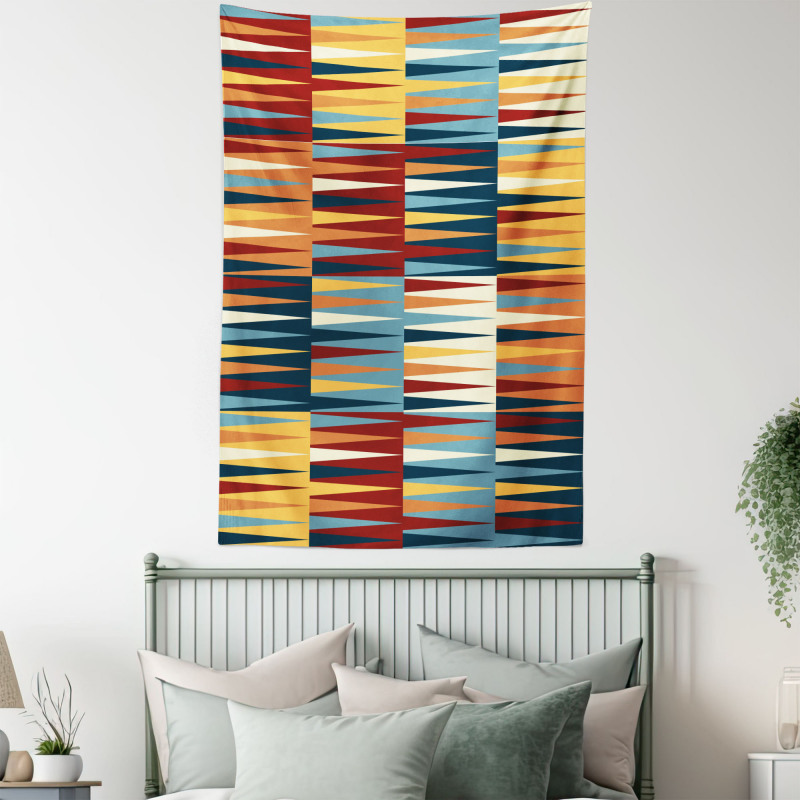 Long Colored Triangles Tapestry
