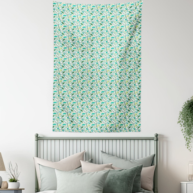 Various Type Green Foliage Tapestry