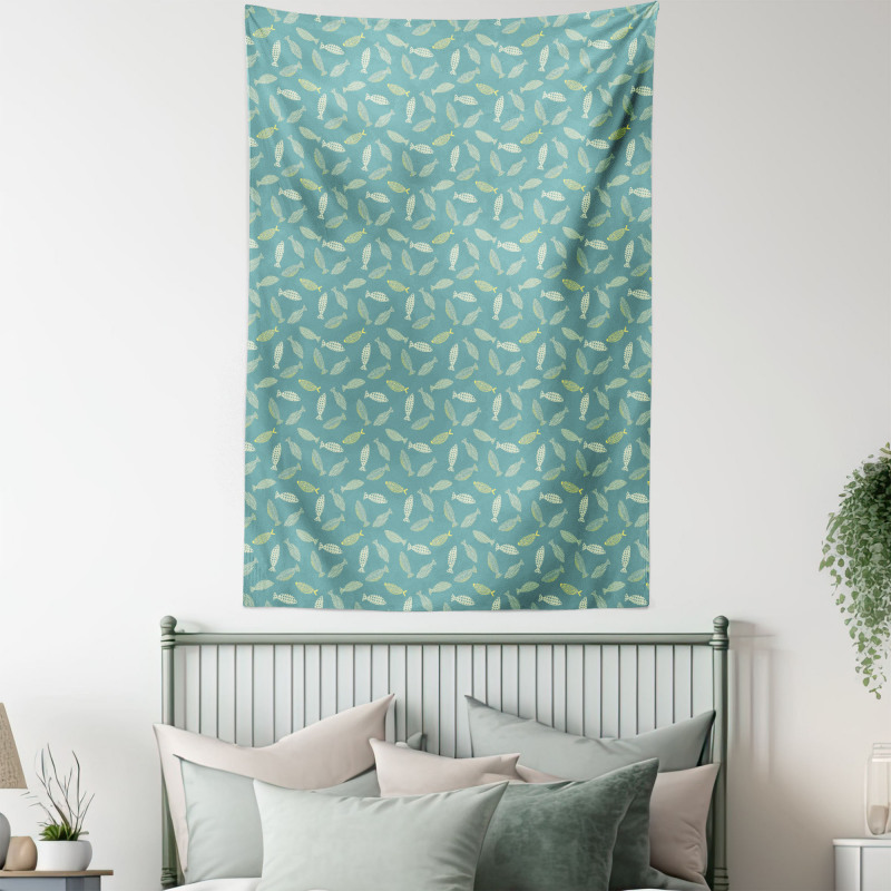 Stripes Triangles and Dots Tapestry