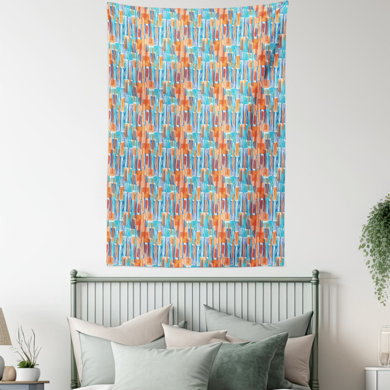 Brush Stroke Arrangement Tapestry