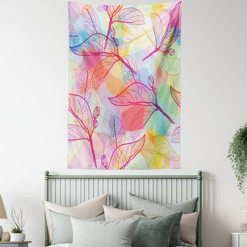 Colorful Abstract Foliage Tapestry