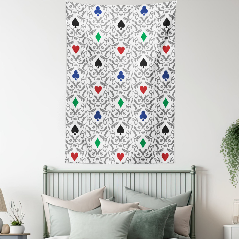 Hearts Spades Diamonds Tapestry