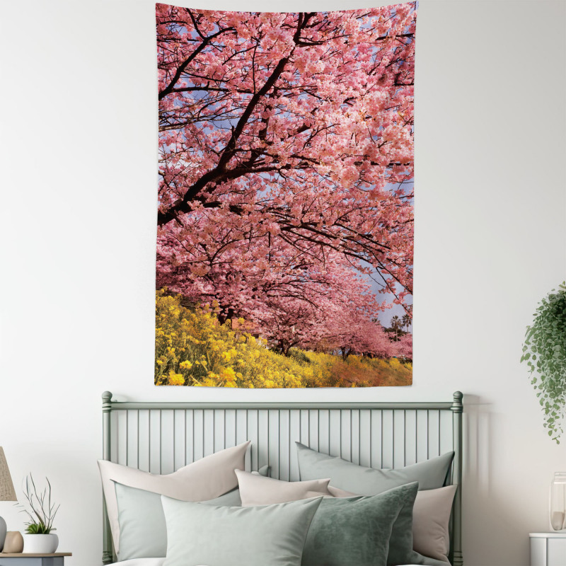 Spring Sakura Japanese Tapestry